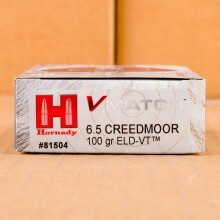 Photo of 6.5MM CREEDMOOR ELD-VT ammo by Hornady for sale.