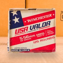 Image of bulk 5.56x45mm ammo by Winchester that's ideal for home protection, training at the range.