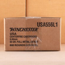 Image of 5.56x45mm rifle ammunition at AmmoMan.com.