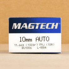 Image of Magtech 10mm pistol ammunition.