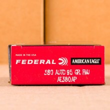 Photo of .380 Auto FMJ ammo by Federal for sale at AmmoMan.com.
