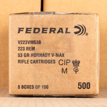 A photo of a box of Federal ammo in 223 Remington.