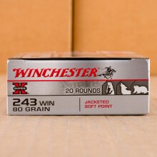 Image of 243 Winchester rifle ammunition at AmmoMan.com.