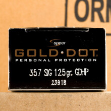 Image of 357 SIG SPEER GOLD DOT 125 GRAIN HP (20 ROUNDS)