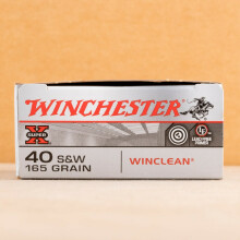 Photo of .40 Smith & Wesson brass enclosed base ammo by Winchester for sale at AmmoMan.com.