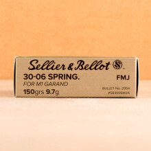 Image detailing the brass case on the Sellier & Bellot ammunition.