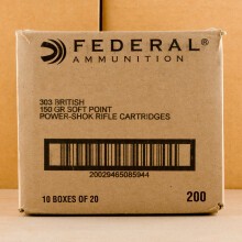 A photo of a box of Federal ammo in 303 British.