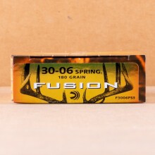 Image of 30.06 Springfield ammo by Federal that's ideal for whitetail hunting.