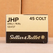 Photo of .45 COLT JHP ammo by Sellier & Bellot for sale at AmmoMan.com.