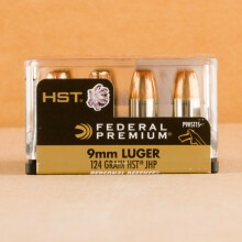 Image of 9mm Luger ammo by Federal that's ideal for home protection.