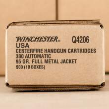 Image detailing the brass case and boxer primers on the Winchester ammunition.