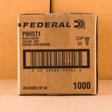 Photo of 9mm Luger JHP ammo by Federal for sale at AmmoMan.com.