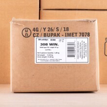 Photograph showing detail of 308 WIN SELLIER & BELLOT 147 GRAIN FMJ (500 ROUNDS)