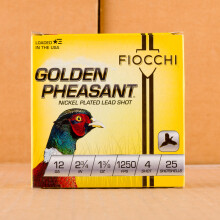 Photograph of Fiocchi 12 Gauge #4 shot for sale at AmmoMan.com