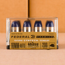 Photo of 10mm Flat-Point Solids ammo by Federal for sale at AmmoMan.com.