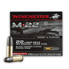  rounds of .22 Long Rifle ammunition for sale at AmmoMan.com.