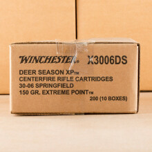 A photo of a box of Winchester ammo in 30.06 Springfield.