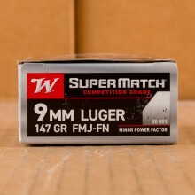 Image of 9MM WINCHESTER SUPER MATCH MINOR POWER FACTOR 147 GRAIN FMJ FN (500 ROUNDS)