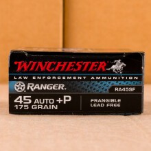 An image of .45 Automatic ammo made by Winchester at AmmoMan.com.