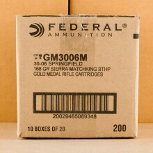 A photo of a box of Federal ammo in 30.06 Springfield.