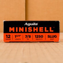  Rifled Slug shotgun rounds for sale at AmmoMan.com - 250 rounds.