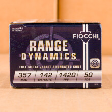 Image of 357 Magnum ammo by Fiocchi that's ideal for training at the range.