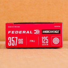 A photo of a box of Federal ammo in 357 SIG.