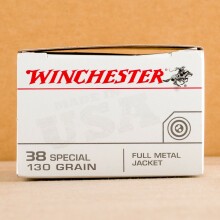 Photo of 38 Special FMJ ammo by Winchester for sale at AmmoMan.com.