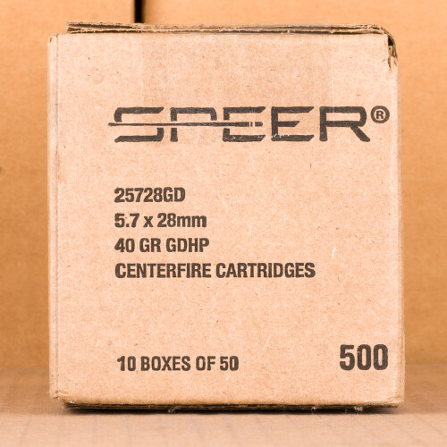 Bonpoint バリース　ゴールド　Sサイズ 5.7x28mm Ammo at AmmoMan.com - Speer Gold Dot 40 Grain JHP
