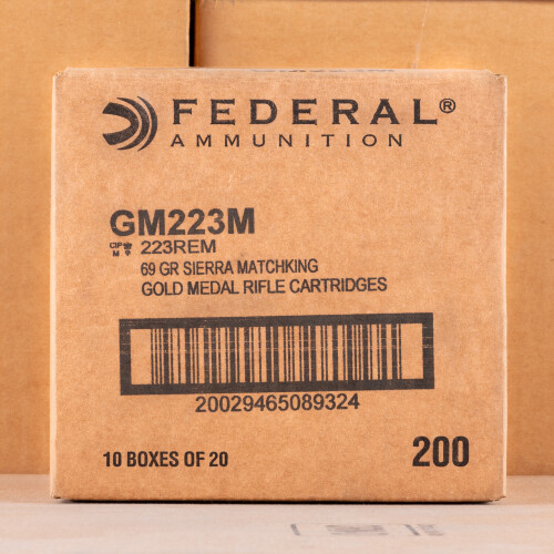 .223 FEDERAL MATCH 69 GRAIN #GM223M (200 ROUNDS)
