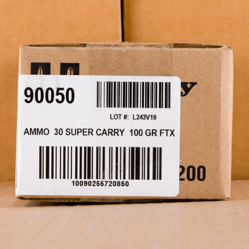 デッドストック　クリステム3　90㍉　Φ25.4 30 Super Carry Ammo - 200 Rounds of 100 Grain FTX Hornady with