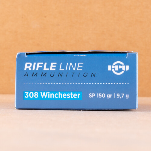 308 Ammo - 20 Rounds of 150 Grain Soft Point Prvi Partizan at