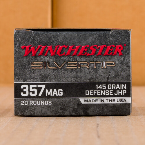 20 Rounds of 357 Magnum 145 Grain Winchester Silvertip JHP