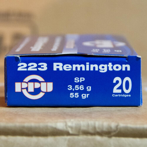 .223 REMINGTON PRVI PARTIZAN 55 GRAIN SP (20 ROUNDS)